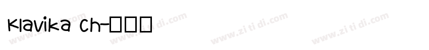 Klavika ch字体转换